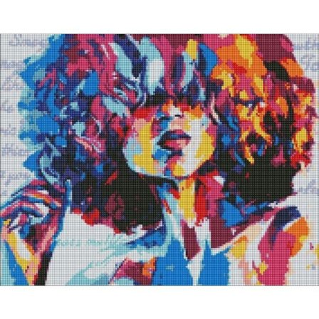 Kit gravyr - kit pyrogravyr Ideyka Mosaïque diamant - Ljusbild 40x50cm