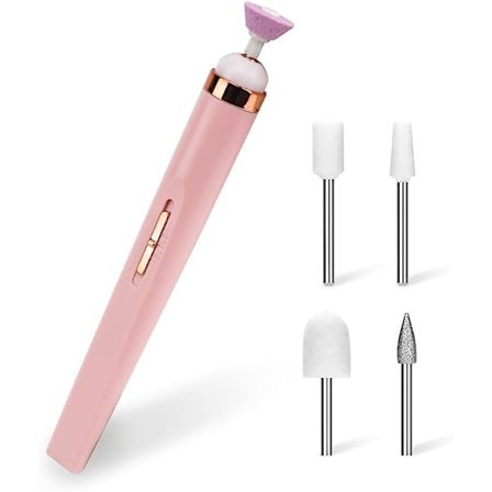 Elektrisk neglefil har positive og negative 4 hastigheter neglebåndstrimmer, batteri O