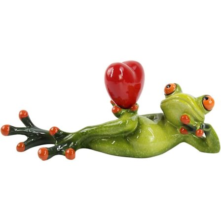 Grodor Figurer Staty Grodskulptur Söta Roliga Groda för Ho