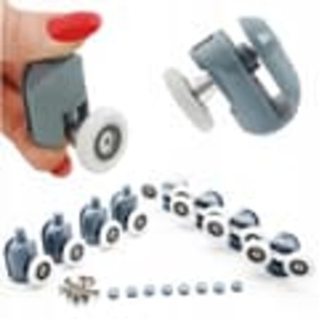 Pyörät suihkukoppiin / Suihkuoveen - Suihku - 8 kpl