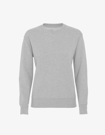 Women Classic Organic Crew - Heather Grey XL
