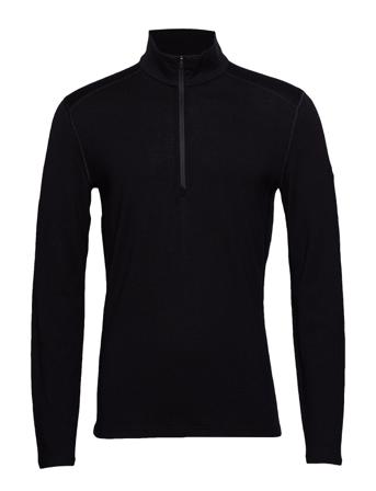 Men 260 Tech Ls Half Zip Base Layer Tops Svart Icebreaker
