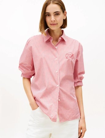 Tommy Hilfiger Cotton Easy Shirt - Red - 36