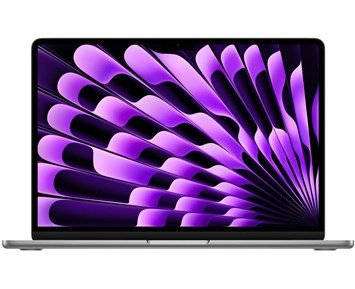 Apple-13-inch MacBook Air - M3 chip 8-core CPU 10-core GPU, 24GB RAM, 512GB SSD, Norwegian Keyboard - Space Grey - Refurbished-Refurbished 13" MacBook