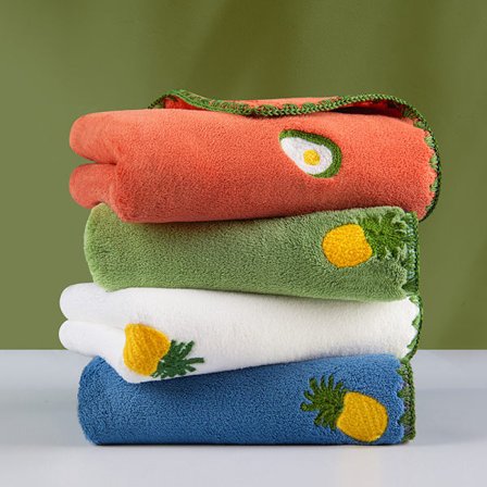 4 stk 73*35cm håndklær, absorberende og ikke lett å miste hår,