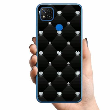 Xiaomi Redmi 9c Tpu Mobilskal Bling Heart