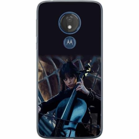 Motorola Moto G7 Power Genomskinligt Skal Wednesday Addams