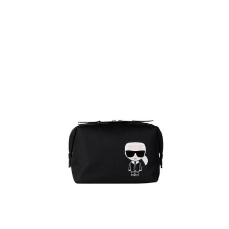 Karl Lagerfeld, ikonik wash bag Zwart, Dames, Maat:ONE Size,Polyamide
