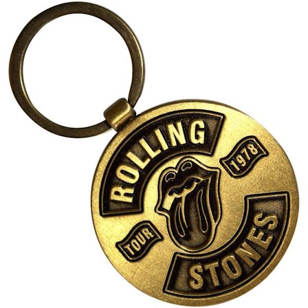 The Rolling Stones Tour 1978 Dubbelsidig Nyckelring One Size Guld