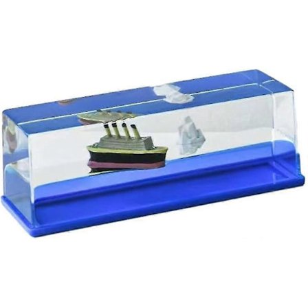 Titanic Kryssningsfartyg Akryl Fluid Drift Flaska Ornament - Utsökt & Unik Gåva, Sjunker Aldrig