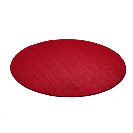 Round play mat KALLE, Ø2000 mm, red