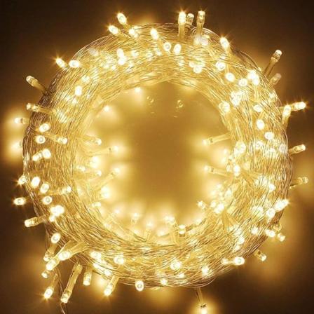 Varme hvite LED innendørs lysslynger, Plug in lysslynger 8 mod