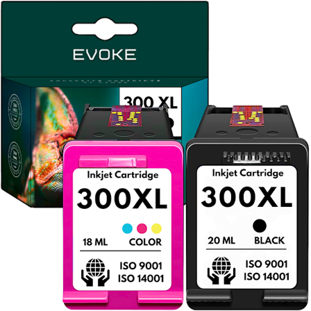 Bläckpatron till skrivare HP 300 svart 3-Färg 1410 sidor