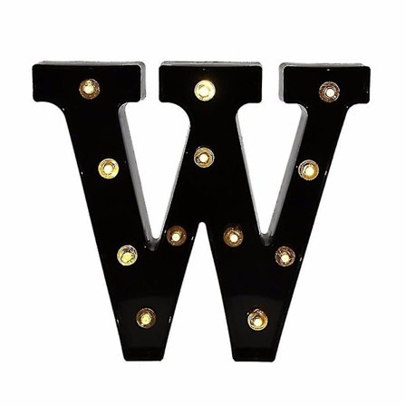 Newly Design Led Letters Lights 26 Alphabet Black Decorative Marquee Lamps For Wedding Party