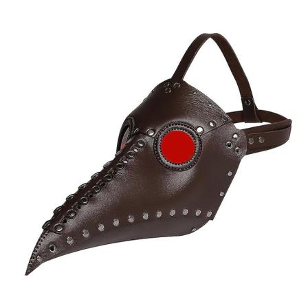 Halloween Plague Doctor Mask Middelalder Fugl Næb Steampunk Hovedbeklædning Cosplay Punk Party Fancy Dress Up Prop Coffee