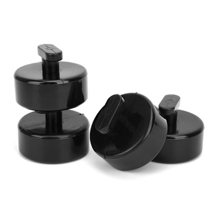 4 st Domkraft Lyftplatta Lyftpuckar Gummi Svart Biltillbehör Passar Corvette C5 C6