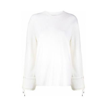 Moncler, Jumper Biały, Kobieta, Rozmiar: S