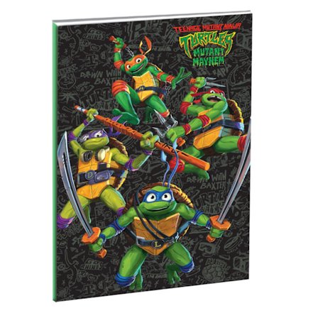 Teenage Mutant Ninja Turtles Power B linjerad anteckningsbok med 40 ark