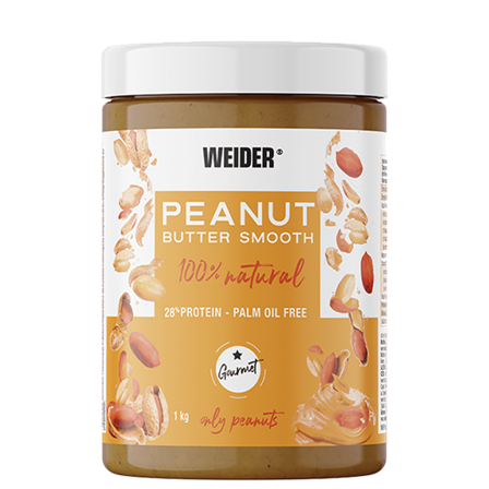 Weider Peanutbutter 1 kg, Smooth - Bodyman.dk