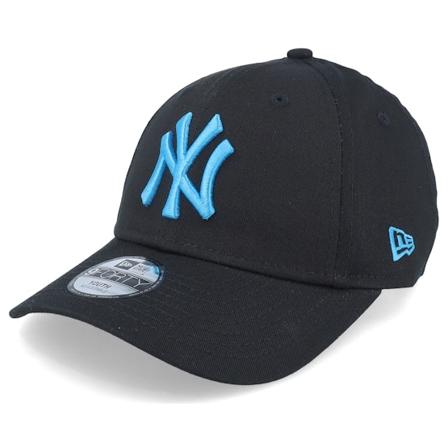 New Era - MLB Zwart adjustable Cap - Kids New York Yankees League Essential 9FORTY Black/Blue Adjustable @ Hatstore