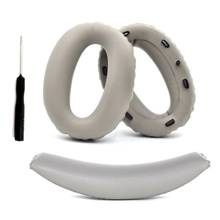 Ersättningsöronkuddar och huvudbandsset kompatibelt med Sony WH-1000XM2 / MDR-1000X - Reparationsdelar