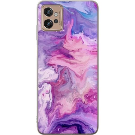 Kompatibel Mobilcover til Motorola Moto G32 Marmor Lilla