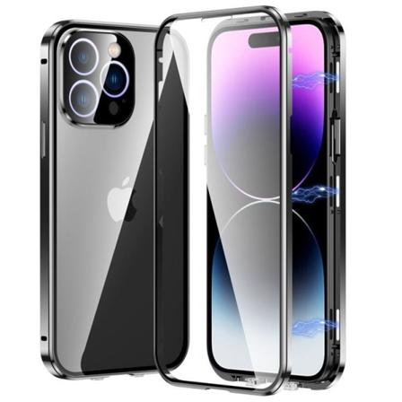 Iphone 14 Pro Max Skal Metall Magnetic - Svart