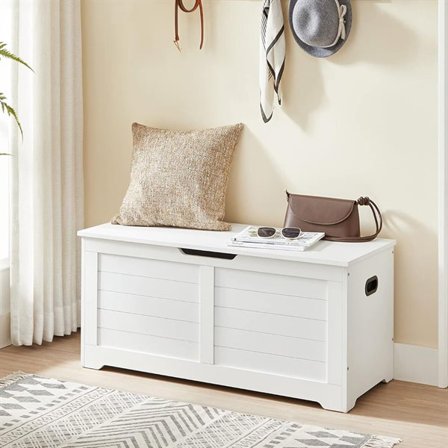 Opbevaringsbænk / kiste 100 × 40 × 46 cm – Hvid