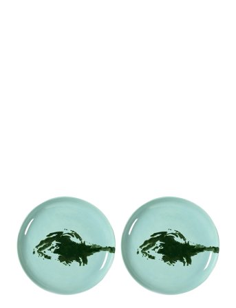 Serax Plate M Azure Artichoke Green Feast By Ottolenghi Set/2 - Blue - Ø 22.5 CM