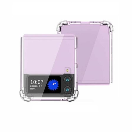 Samsung Galaxy Z Flip 3 - Blødt gennemsigtigt etui med hårde kanter