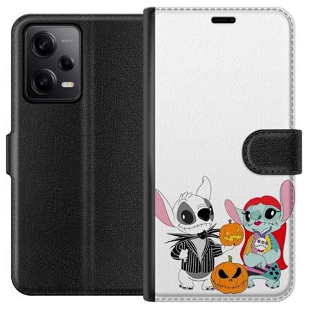 Xiaomi Redmi Note 12 Pro Lompakkokotelo Stitch perhe addams