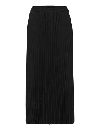 Slfalexis Mw Midi Skirt B Noos Polvipituinen Hame Black Selected Femme