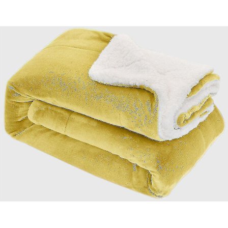 Mjuk och mysig stor filt i fuskpäls och mink till säng, soffa, dubbelsäng och king size