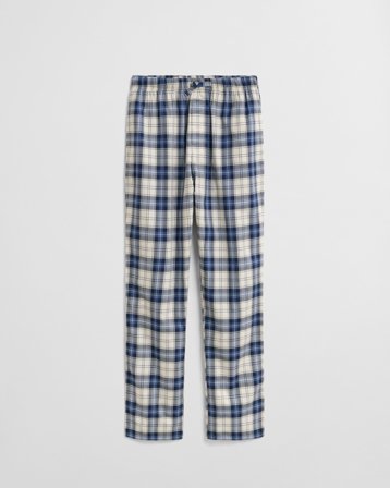 GANT Herren Pyjamahose mit Karomuster (S) Blau