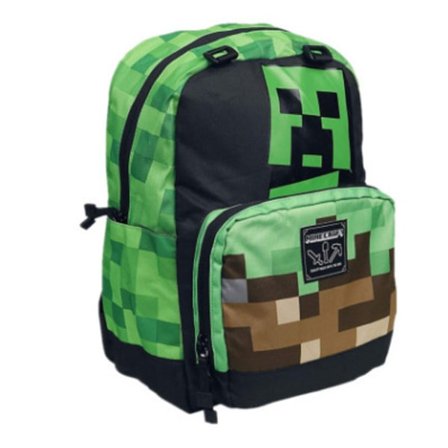 Minecraft-reppu creeper ender lohikäärme soihtu timanttihakku junior yläkoululaiset lasten reppu