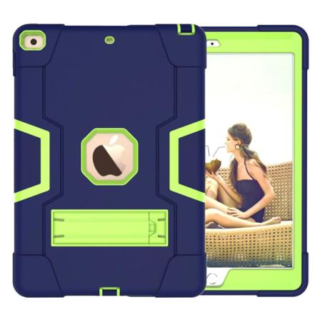 iPad 10.2 2019/2020/2021 Shockproof Hybrid Skal Med Kickstand Mörk Blå/Grön Mörk Blå/Grön
