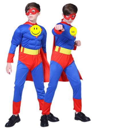 Halloween Muskel Kostume Cosplay Børns Hulk Kostume Avengers Anime Kostume (muskel superman) L