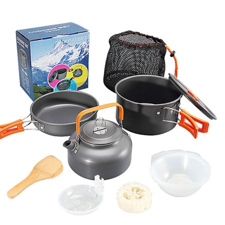 10 i 1 Camping Köksredskap Resebestick Set Set