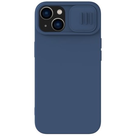 Nillkin CamShield Silky Silicone Case iPhone 14 cover med kameradæksel blå