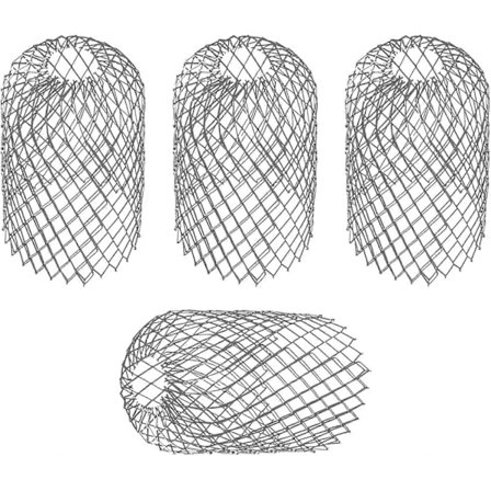 4 Fleksible Aluminium Takrennerenser Diameter 8cm Gittermaske Stopp Bladsil Bladbeskyttelse Takrennebeskyttelse for å Beskytte Takrennen Mot Blader 