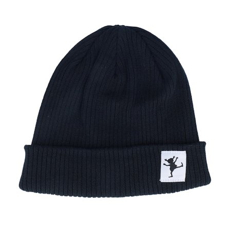 Pippi Långstrump - Svart cuff Beanie - Pippi Siluett Beanie Black Cuff @ Hatstore