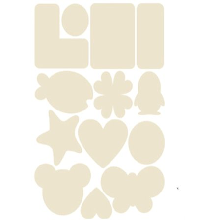 Itsekiinnittyvä laastari kankaan korjaamiseen Nylon beige 5 arkkia