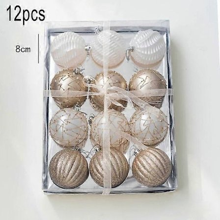 Juldekorationer Julgranskulor Hänge Jul Hem God Fest Bröllop Ornament Tillbehör Plast