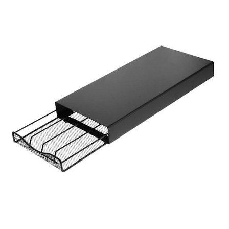 Kaffehylle med skuff for Nespresso-organisering