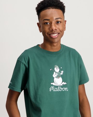 Malbon YOUTH BRUMAL BUCKETS TEE Zielony T-shirty Chłopiec - Kids Brand Store