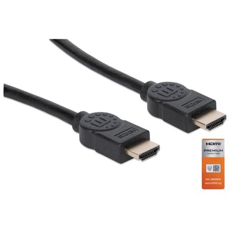 Manhattan MH Premium High Speed HDMI Cable, HDMI-Male/HDMI-Male, 4K 60