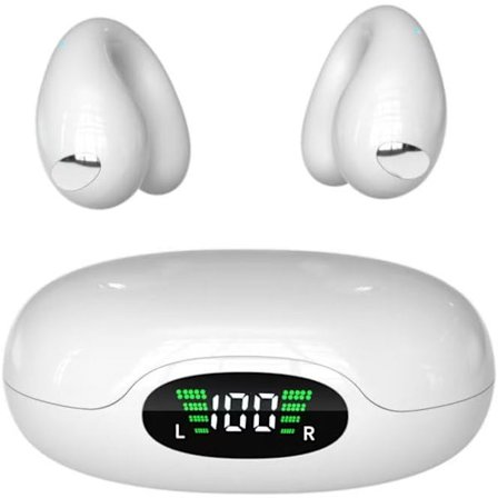 2025 Senaste Modell Ultra Öppna Öron Clip On hörlurar Bluetooth 5.3 Trådlösa - Ergonomiska Clip-On Hörlurar, Små Benledningshörlurar med
