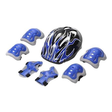 7 kpl/setti Lasten kypärä polvi kyynärpää suojat pyöräilyyn rullalautailuun