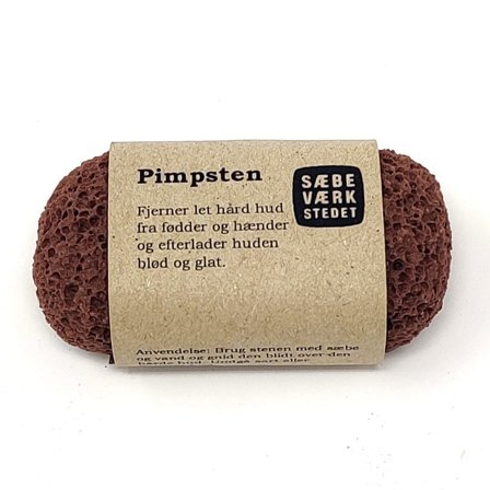 SÆBEVÆRKSTEDET Lille Pimpsten af Genbrugsmateriale Terracottafarvet, Skincare, Fodpleje, Pimpsten