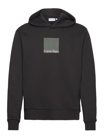 Square Logo Hoodie Hettegenser Genser Svart Calvin Klein*Betinget Tilbud